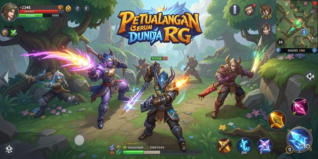 Screenshot gameplay 234E menampilkan aksi seru dalam petualangan RPG.