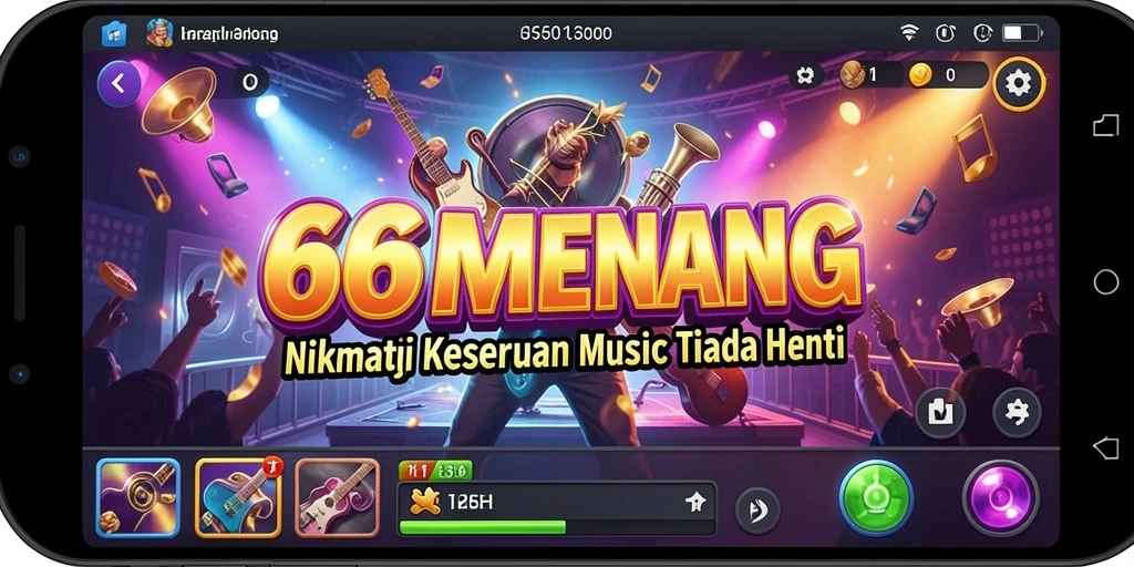 Gameplay seru 666MENANG dengan berbagai lagu menarik.