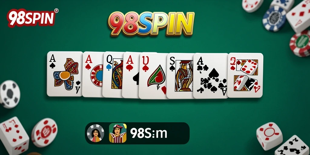 Tampilan menarik dari gameplay domino di 98SPIN.