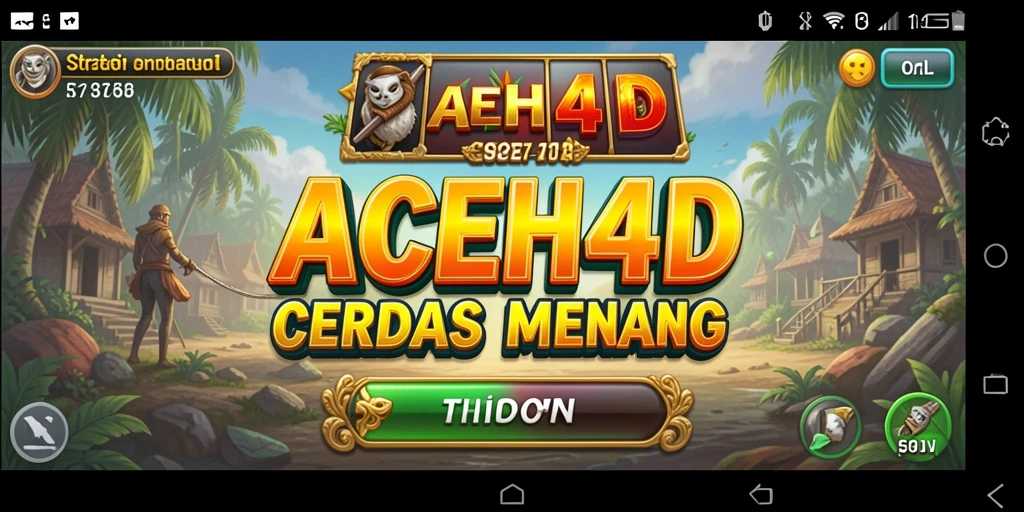 Tampilan gameplay aksi strategi di ACEH4D yang mendebarkan.