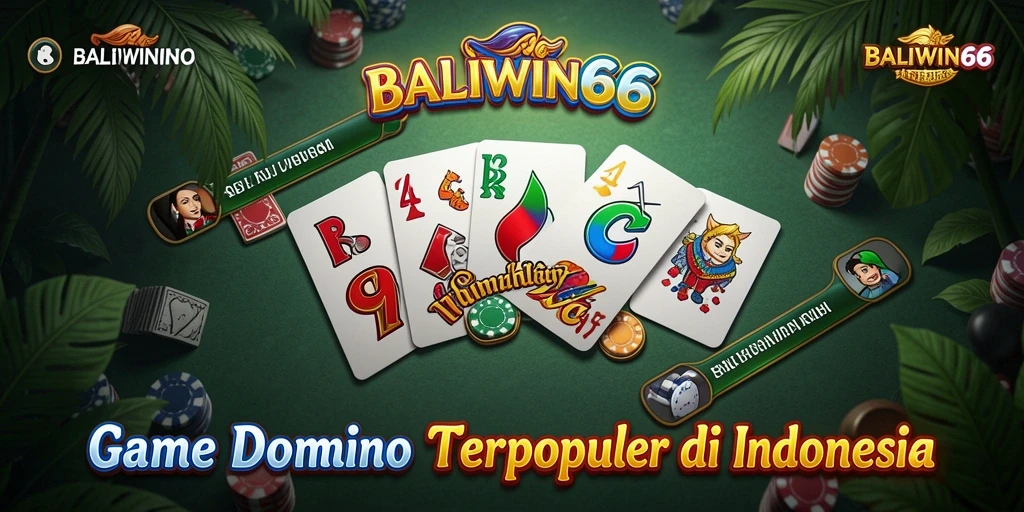 Tampilan gameplay seru dalam permainan Domino BALIWIN66.