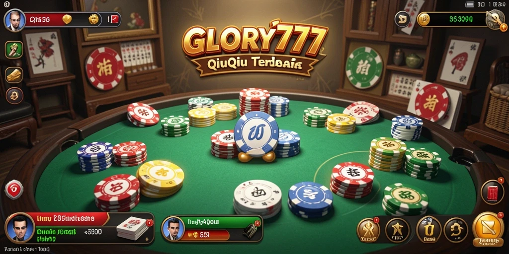 Screenshot permainan QiuQiu yang seru dan menantang di GLORY777.
