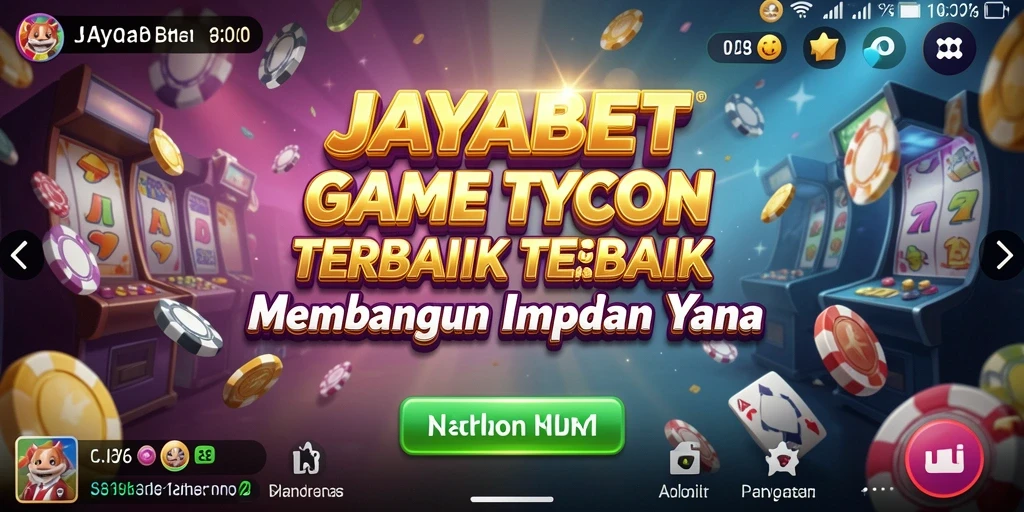 Screenshot JAYABET menampilkan aktivitas seru dalam mengelola bisnis Tycoon.