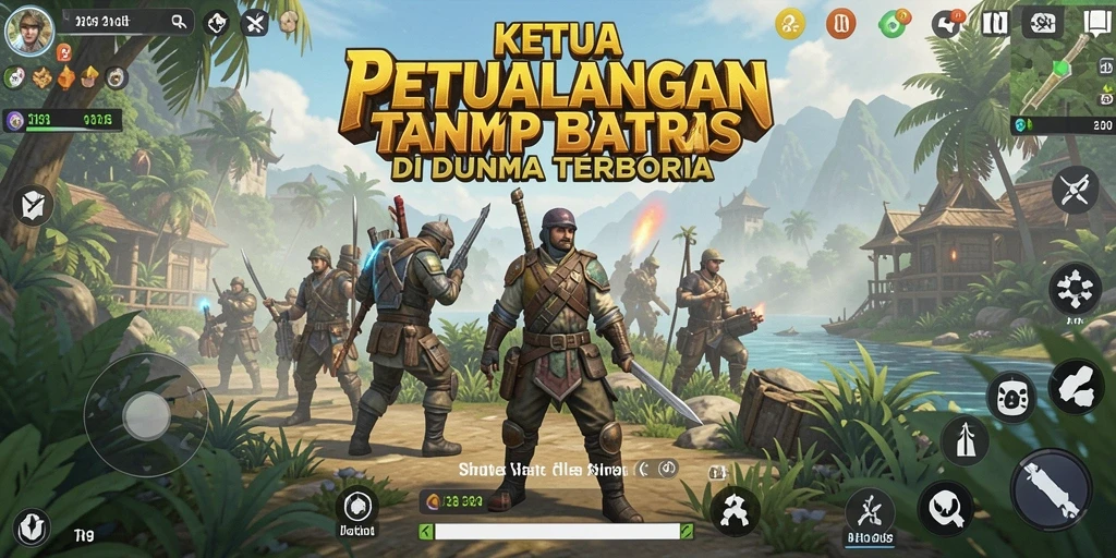 Screenshot gameplay KETUA menampilkan dunia terbuka yang menakjubkan.