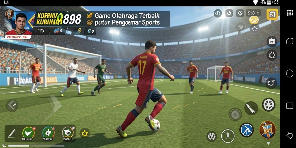 Screenshot gameplay <strong>KURNIA898</strong> menampilkan aksi seru di pertandingan olahraga.
