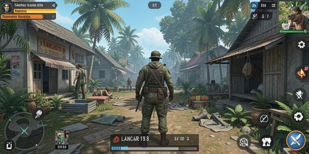 Screenshot menunjukkan aksi gameplay menarik di LANCAR138.