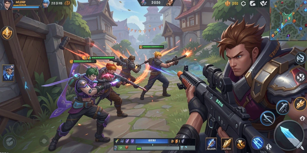Tampilan gameplay <strong>MLBB8</strong> yang penuh aksi dan intensitas di medan perang.