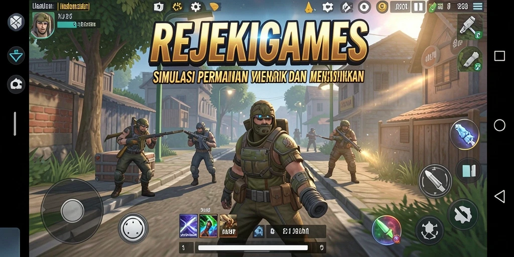 Screenshot gameplay REJEKIGAMES yang menunjukkan aksi seru dalam simulasi.