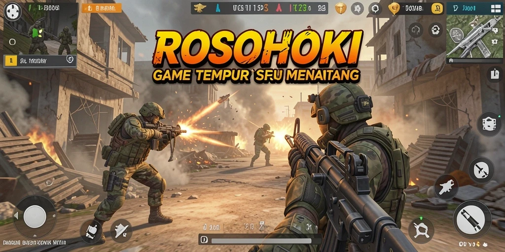 Tampilan gameplay seru dalam ROSOHOKI dengan aksi tak terduga.