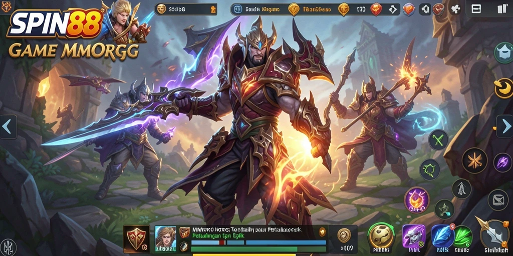 Tampilan gameplay menarik dari SPIN88 dengan pertarungan seru.